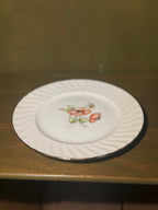 Vintage Cherie Starr Hand-Painted Porcelain Plates, Set of Three, 1978