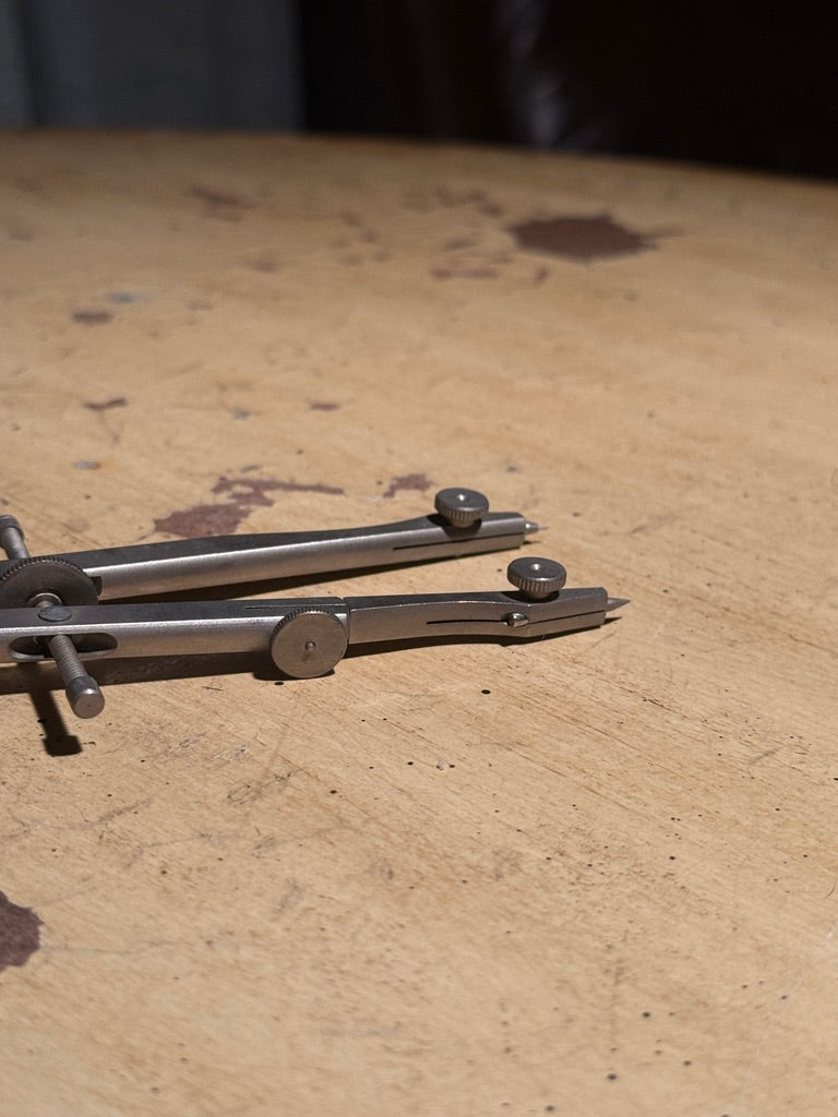 Vintage German Drafting Bow Compass c. Early-Mid 20th Century