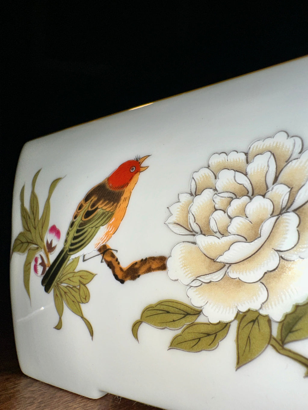 Mid-Century Stafford Porcelain Warming Stand, Japan