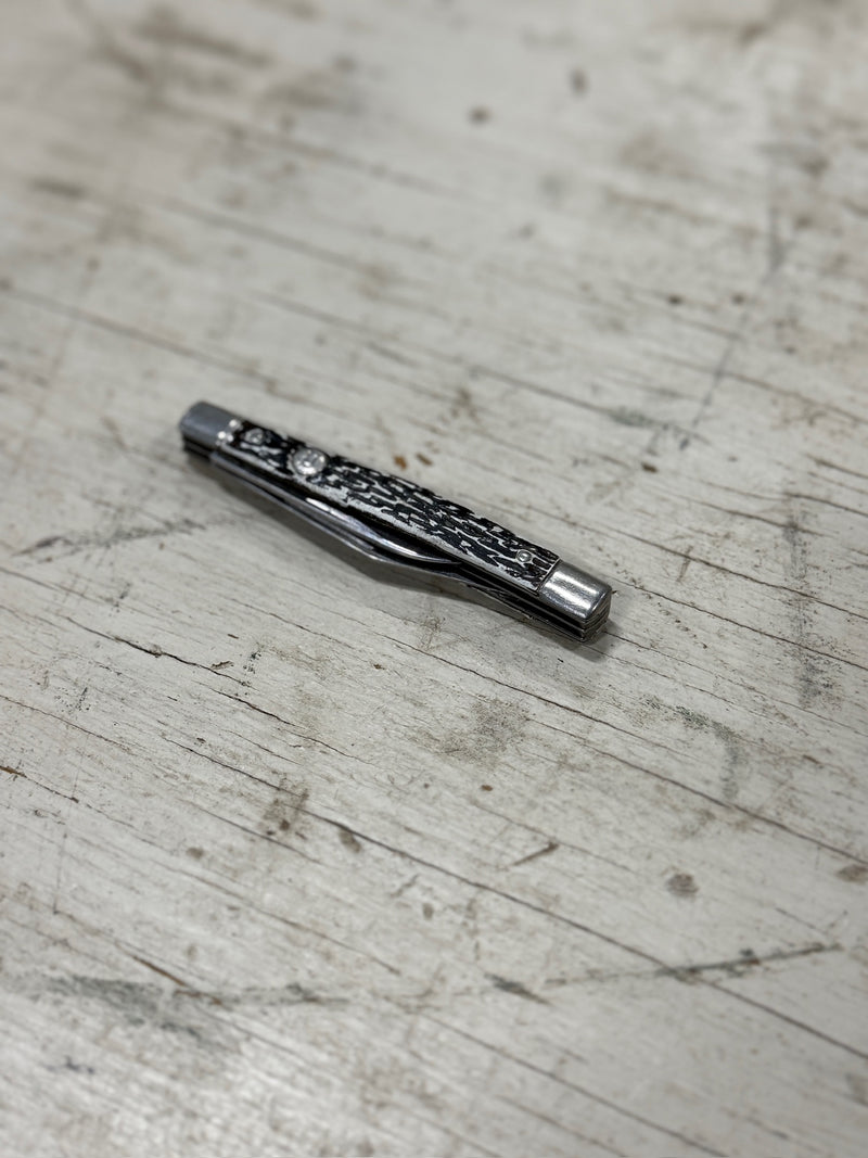 Imperial Three-Blade Stockman Pocket Knife, Crown Shield, Imitation Stag Scales, Providence Rhode Island, c. 1950s–1970s