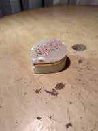 Italian Alabaster Trinket Box for Lefton, Hand-Painted (c. 1950s–1960s)