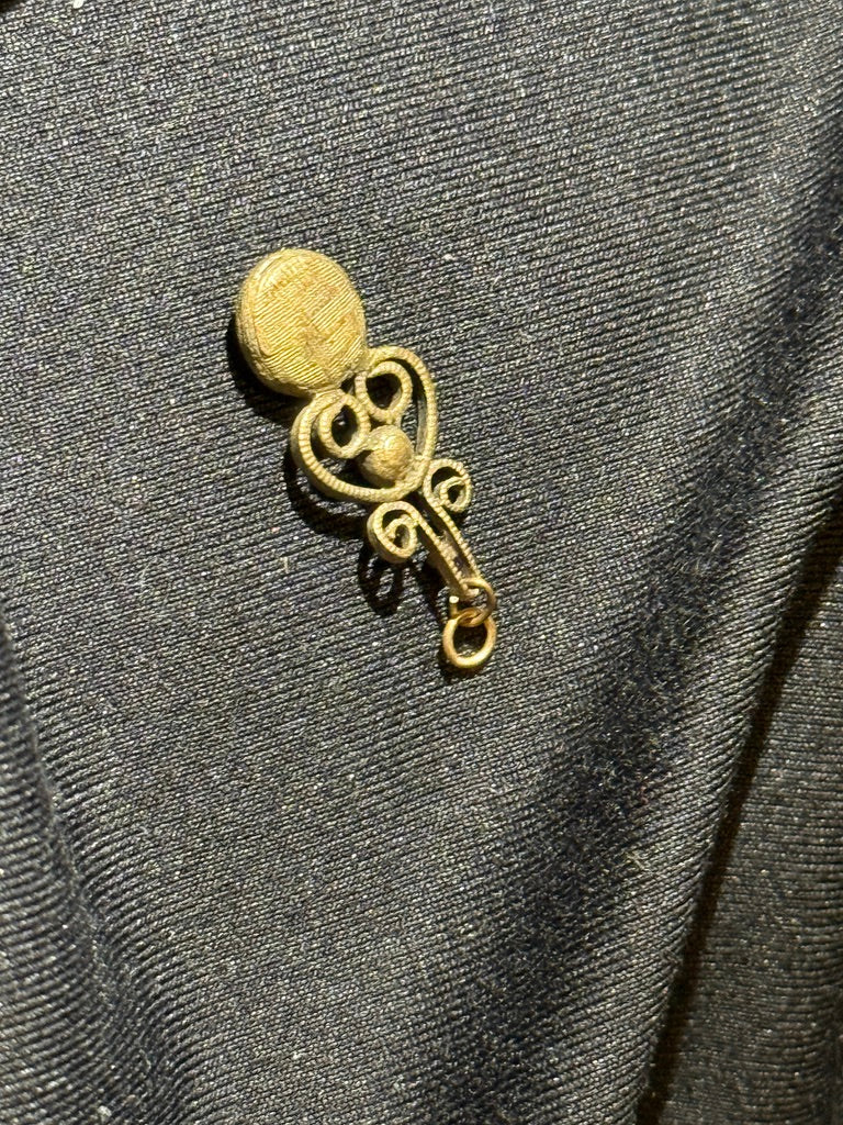 Antique Edwardian Filigree Floral Charm, c. 1900–1910