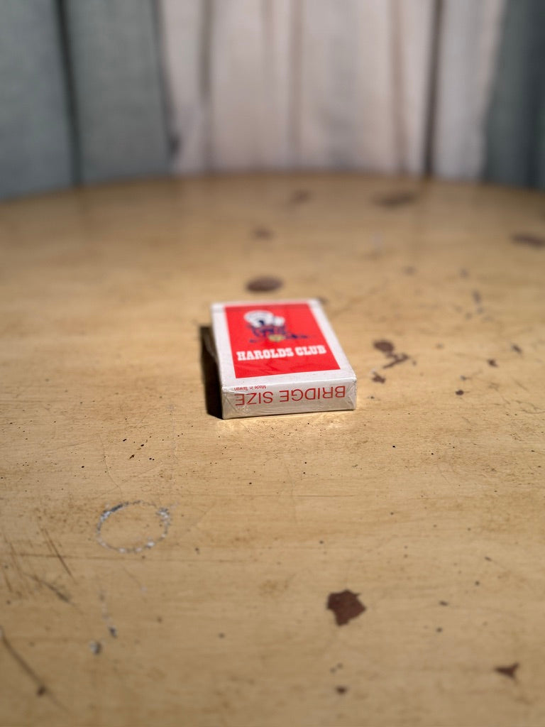 Vintage Unopened Harold’s Club Reno Playing Cards Sealed Deck c 1960-70s