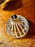 Italian St George Crystal Lidded Dish, 24% Lead Crystal, Late 20th Century