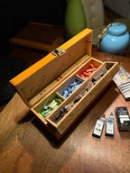 Antique Artist’s Pastel Box with Original Contents, c. 1900–1935