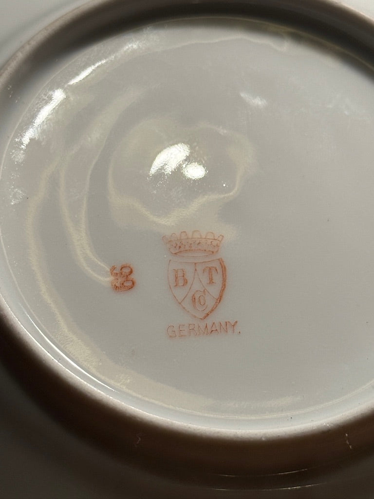 BPT Bavaria Floral Porcelain Plate • c. 1920–1935 • Scalloped German Export Ware