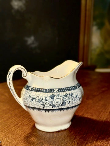 Antique Burleigh Ware Porcelain Creamer | English Transferware, c. Early 20th Century