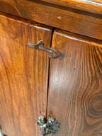 Antique Pine Two-Door Cupboard in Wormwood Boards, c. 1875–1910