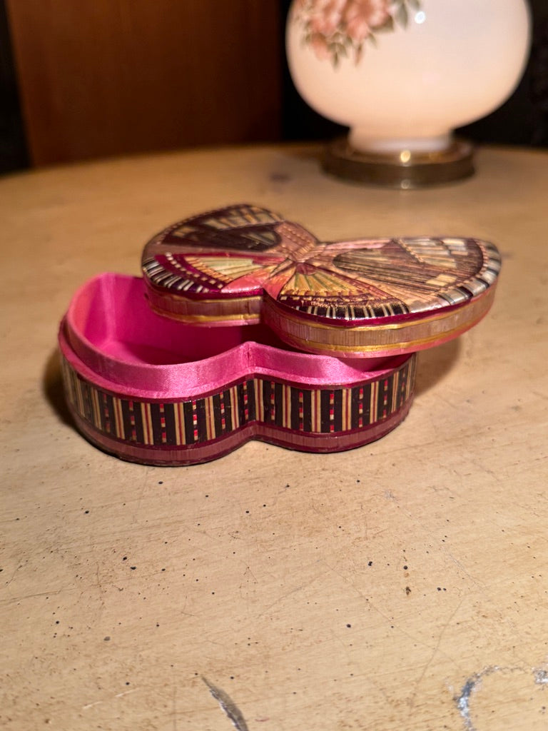 Vintage Chinese Butterfly Lacquer Box, c. 1970s–1980s