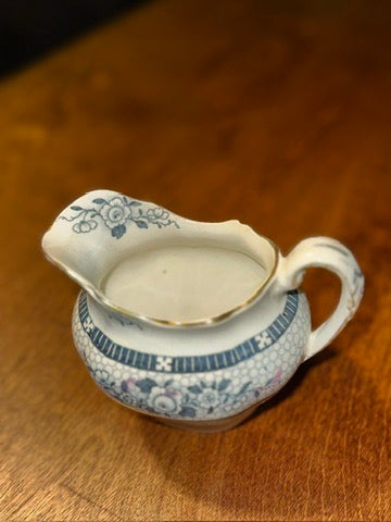 Antique Burleigh Ware Porcelain Creamer | English Transferware, c. Early 20th Century