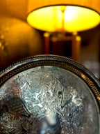 F. B. Rogers Engraved Silverplate Gallery Tray  c. 1940s–1960s