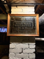 Vintage Johnnie Walker Black Label Bar Mirror | Mid-Century (c.1950–1965)