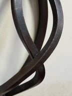 Vintage Hand-Forged Iron Basket-Twist Sconces, Pair, c. 1950–1990