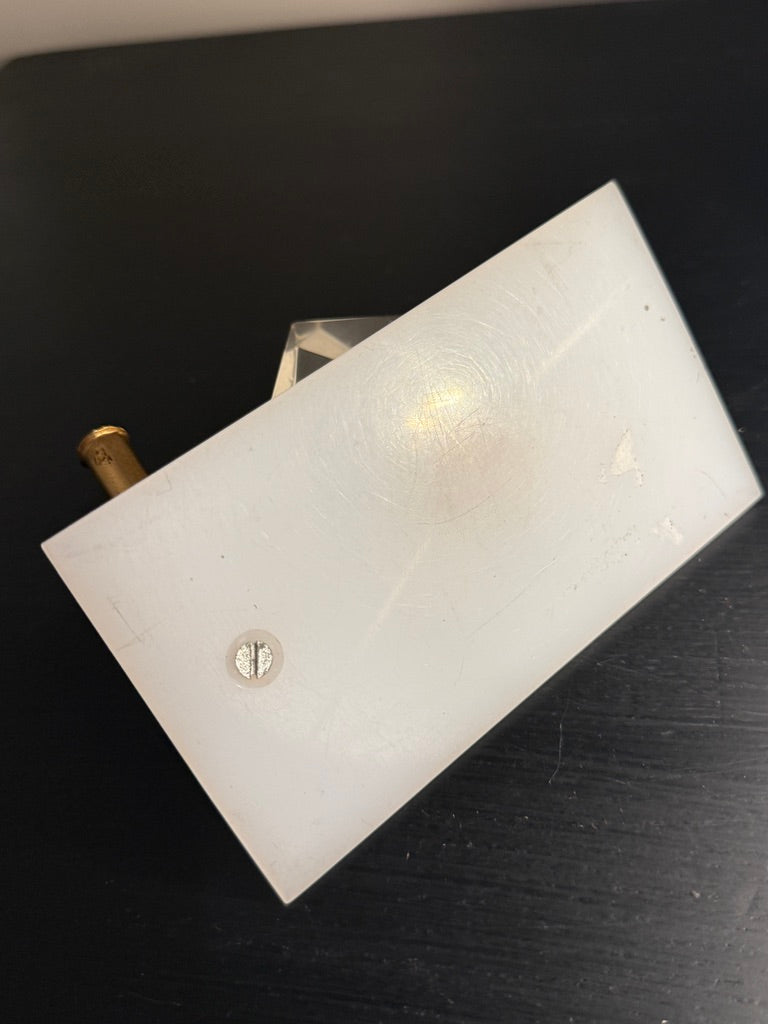 c. 1960s Lucite Rose Desk Pen Holder