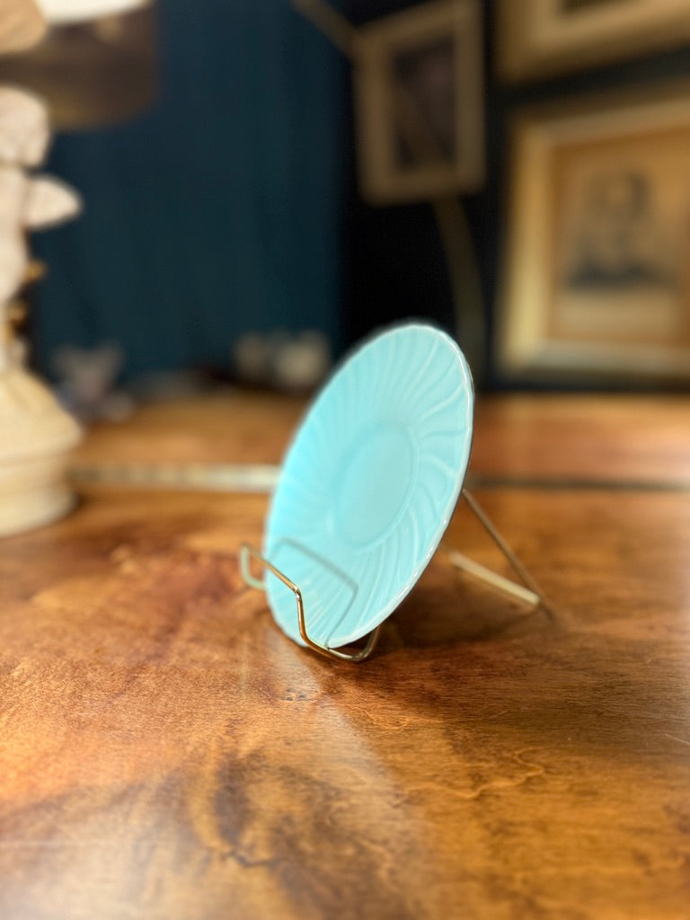 Franciscan Ware Saucer c.1955–1965 | Mid-Century Aqua California Pottery