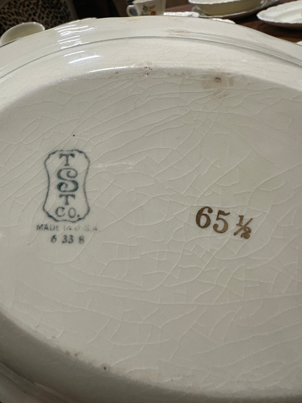 1930s Taylor, Smith & Taylor Floral Dinnerware Set, 53 Pieces