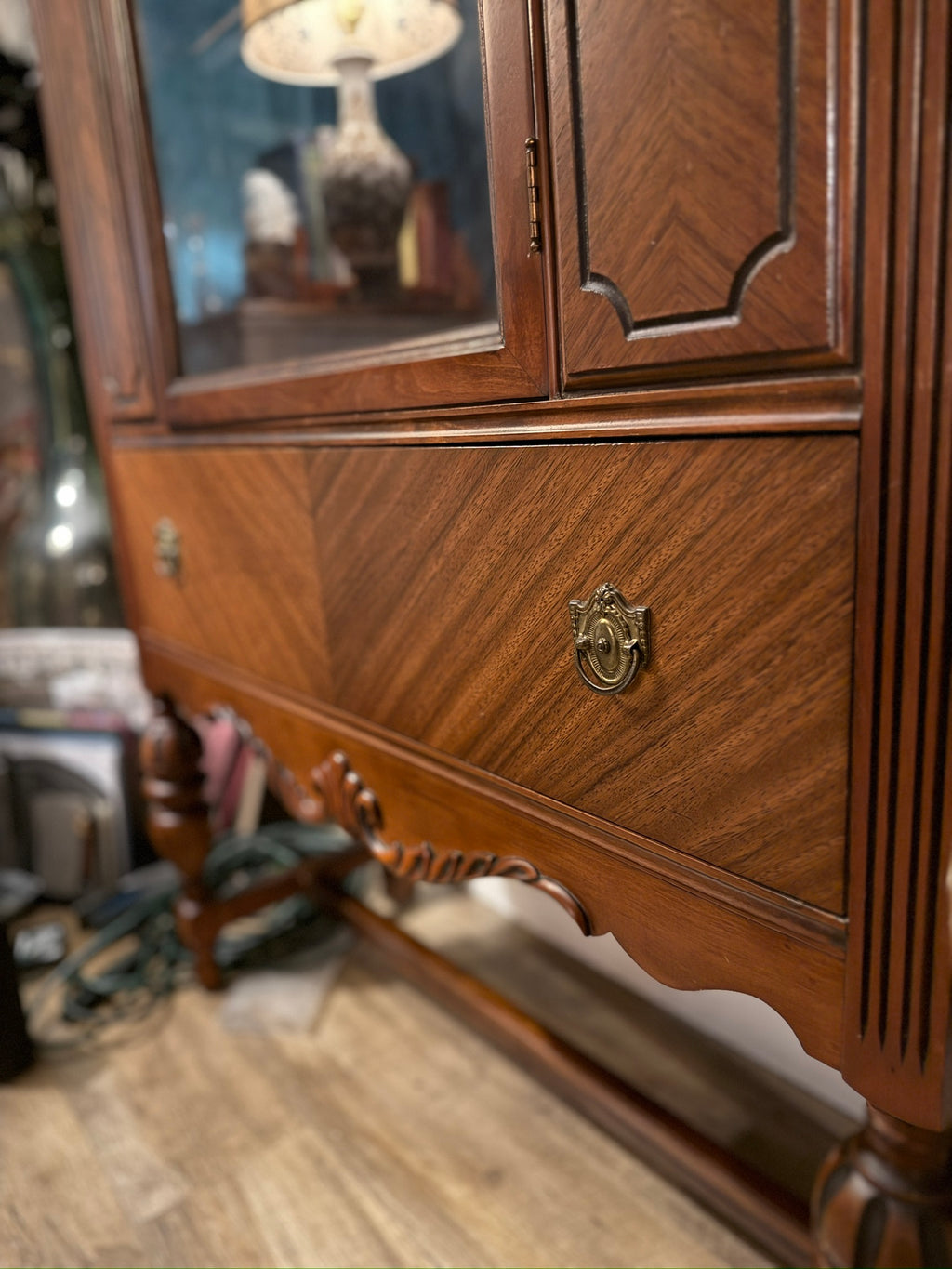 Federal American Revival Mahogany Vitrine Cabinet, American, c. 1925-1945