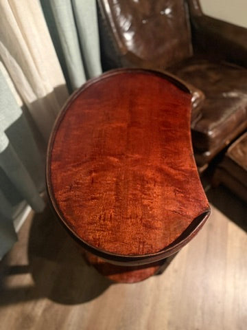 Mid-Century Mersman Demilune Side Table (c. 1938–1950s) | Cherry Wood Half-Moon Table | Hinchman Collective