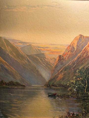 Early 20th-Century Mountain Landscape Lithograph by The Magee Company, c. 1905–1930
