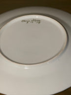Vintage Cherie Starr Hand-Painted Porcelain Plates, Set of Three, 1978