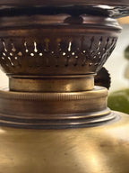 C. 1900–1930 English Brass Oil Lamp With Kosmos-Brenner Burner
