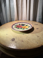 Vintage Bella Casa Floral Plate by Ganz (c. 1960s–1970s)