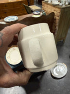 Alamo Pottery White Art Deco Creamer, c. 1940s