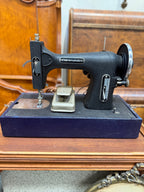 Vintage Commander Sewing Machine in Case, Class 15, c. 1950–1965