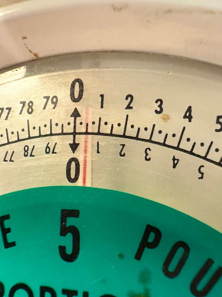 Pelouze Portion Control Scale c.1959 | Mid-Century American Industrial Kitchen Scale