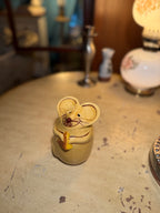 Vintage Ceramic Mouse Salt or Pepper Shaker, c. 1940s–1950s