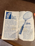 c. 1970 A1 Sports Ladies’ Tennis Glove With Rules Booklet