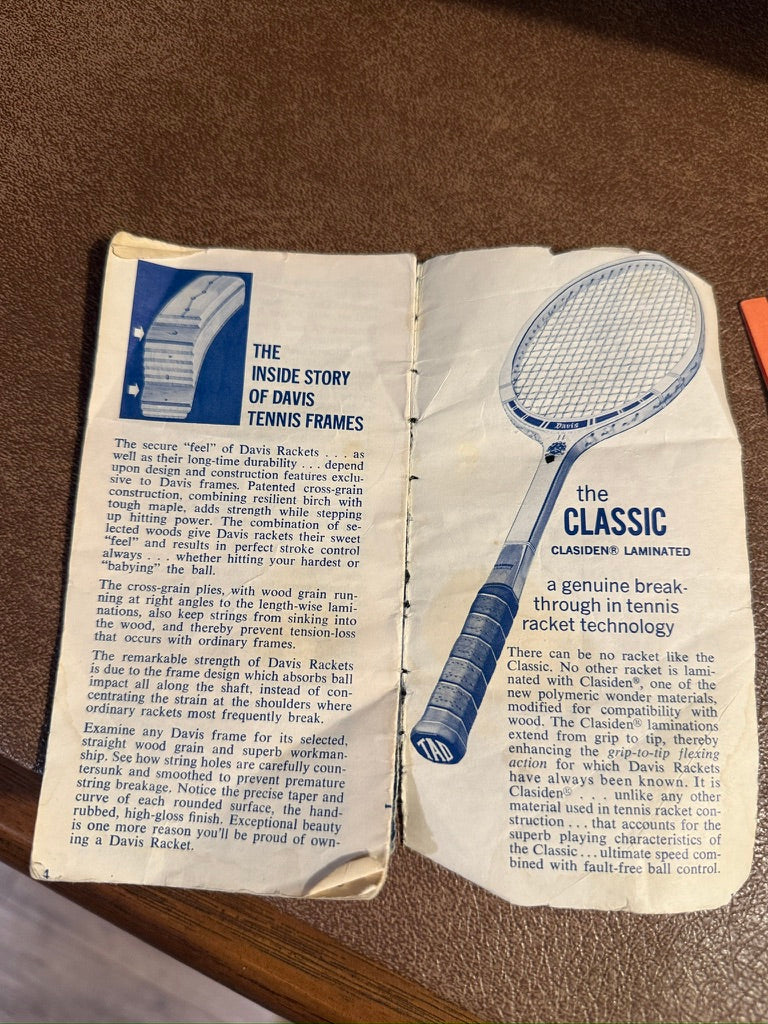 c. 1970 A1 Sports Ladies’ Tennis Glove With Rules Booklet
