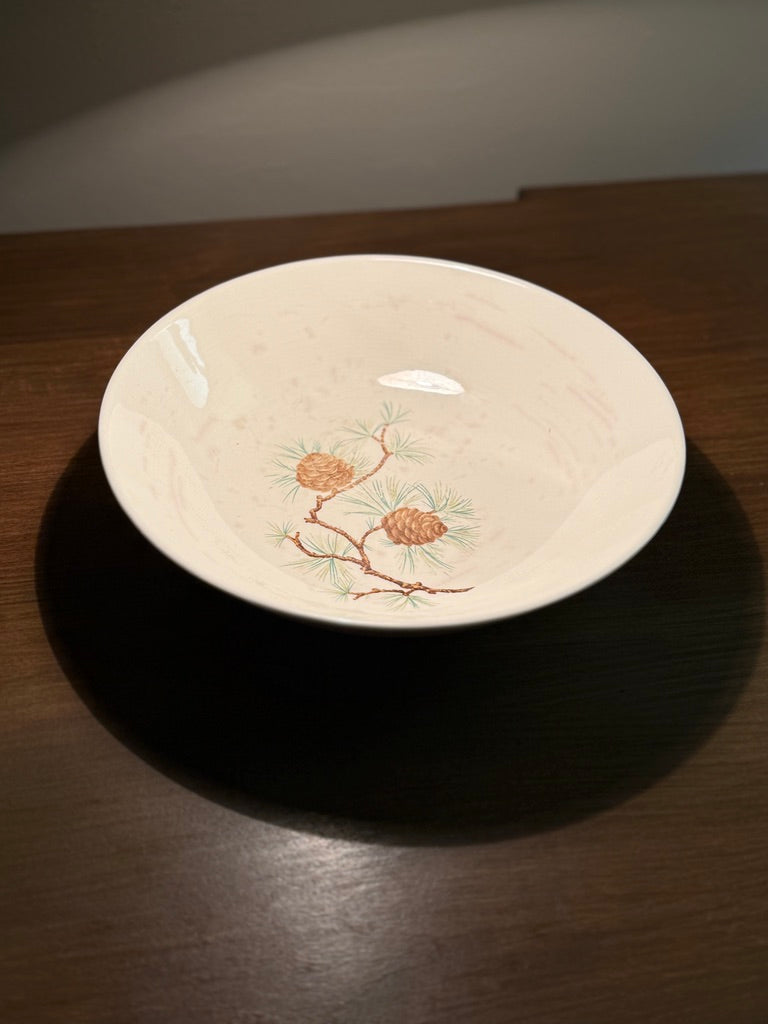 Vintage French Saxon Pine Cone Serving Bowl (c.1935–1945)