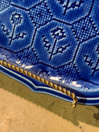 W. S. George “Petit Point” Cobalt Blue Plate (c. 1940s–1950s)