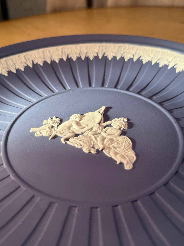 Wedgwood Lilac Jasperware Plate, England (c. 1970s–1980s)