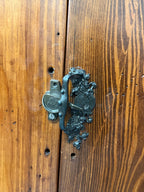 Antique Pine Two-Door Cupboard in Wormwood Boards, c. 1875–1910