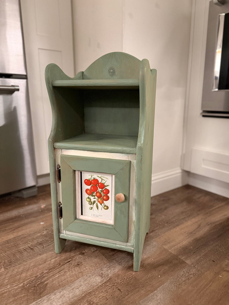 Early 20th Century Cottage Cabinet | Glass-Front Botanical | Circa 1905–1925