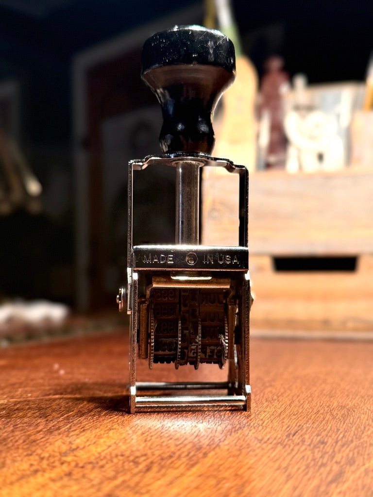 c.1940s Eagle Zephyr No. 7½ Rotary Date Stamp – Made in USA