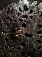 Vintage Expandable Silver-Plated Filigree Trivet (Mid-20th Century)