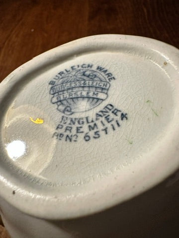 Antique Burleigh Ware Porcelain Creamer | English Transferware, c. Early 20th Century