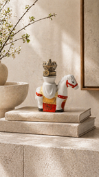 Vintage Figural Horse Oil Lamp c. 1940s–1960s