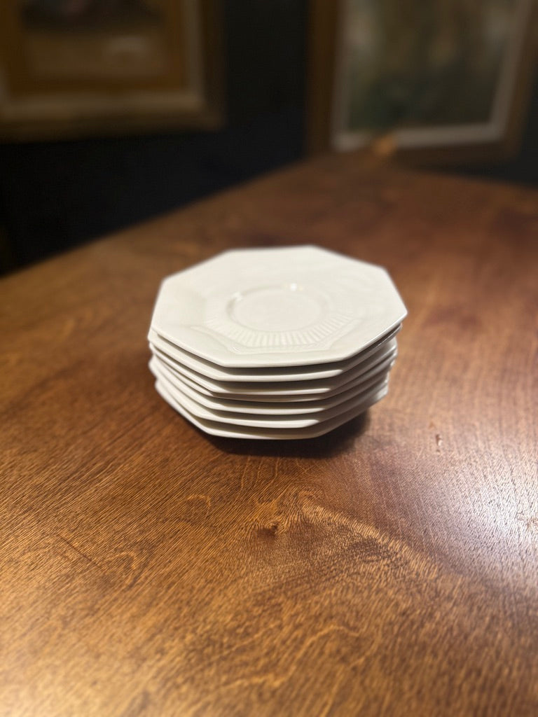 Nikko Classic Collection Saucer Set of 8 c.1950–1960 | Mid-Century Japanese Porcelain