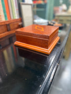 1933 Personalized Wooden Keepsake Box With Inlaid Lid