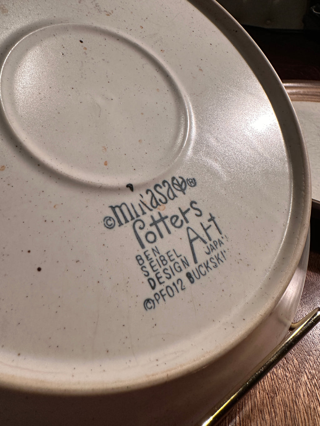 Set of 2 Vintage Mikasa “Potters Art” Plates by Ben Seibel, Japan, c. 1950s