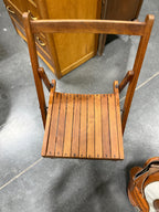 Wood Slat Folding Chair c. 1930s–1960s