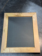Hand-Painted Ivy Wall Mirror in Golden Wood Frame