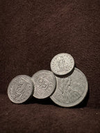 H.F. & Co. Swiss Helvetica Coin Brooch, c. 1950s
