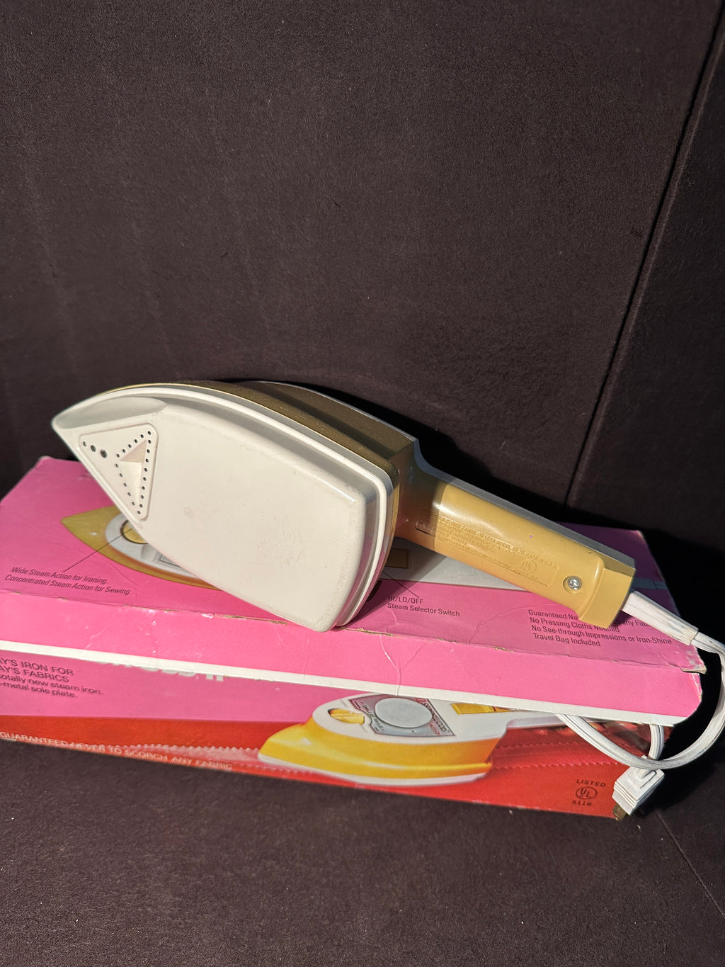 Vintage Osrow Steamstress II Sewing Steam Iron With Original Box