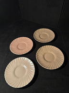 Franciscan Coronado Swirl Bread Plates, Set of 4, c. 1950s–1960s