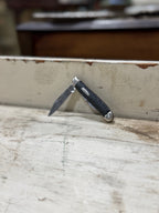 Jowika Two-Blade Pocket Knife, Republic of Ireland, Bird Trademark, Black Jigged Scales, c. 1960s–1970s
